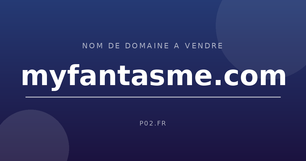 Apercu de myfantasme.com